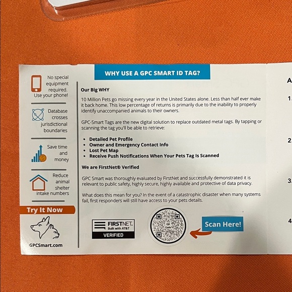 ⚡️⚡️⚡️Smart Pet Recovery System - Blue and White bundle 4 NWT - Picture 6 of 8